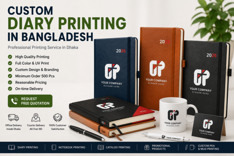 custom diary printing in Bangladesh by The Goodluck Printers